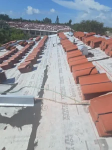 Commercial tile roof installation in Fort Lauderdale Florida for commercial buildings and properties, professional roofing company providing durable roof tiles, roof replacement, and long-lasting commercial roofing solutions in Broward County