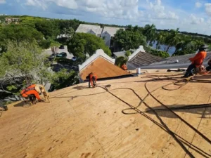 Tile roof installation in Oakland Park Florida for residential and commercial properties, durable and weather-resistant roofing system designed for South Florida climate